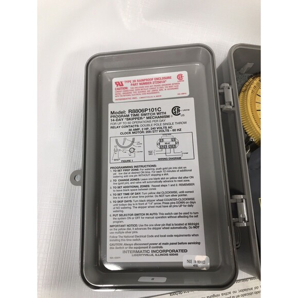 Intermatic R8806P101D82 Series Indoor/outdoor Irrigation/Sprinkler Timer 1194 - Picture 7 of 8